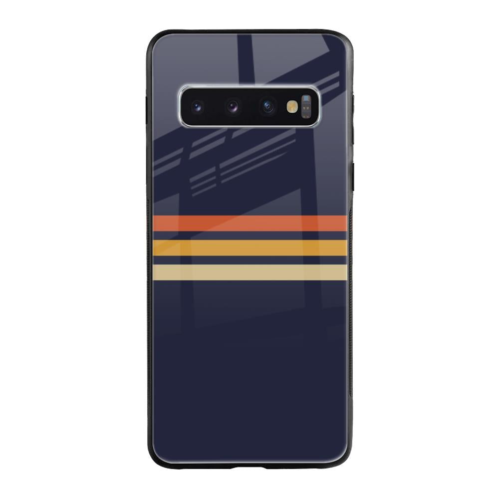 Tricolor Stripes Samsung Galaxy S10 Plus Glass Cases & Covers Online