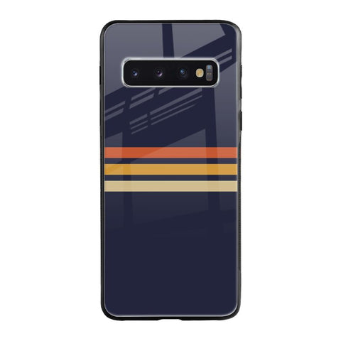 Tricolor Stripes Samsung Galaxy S10 Plus Glass Cases & Covers Online