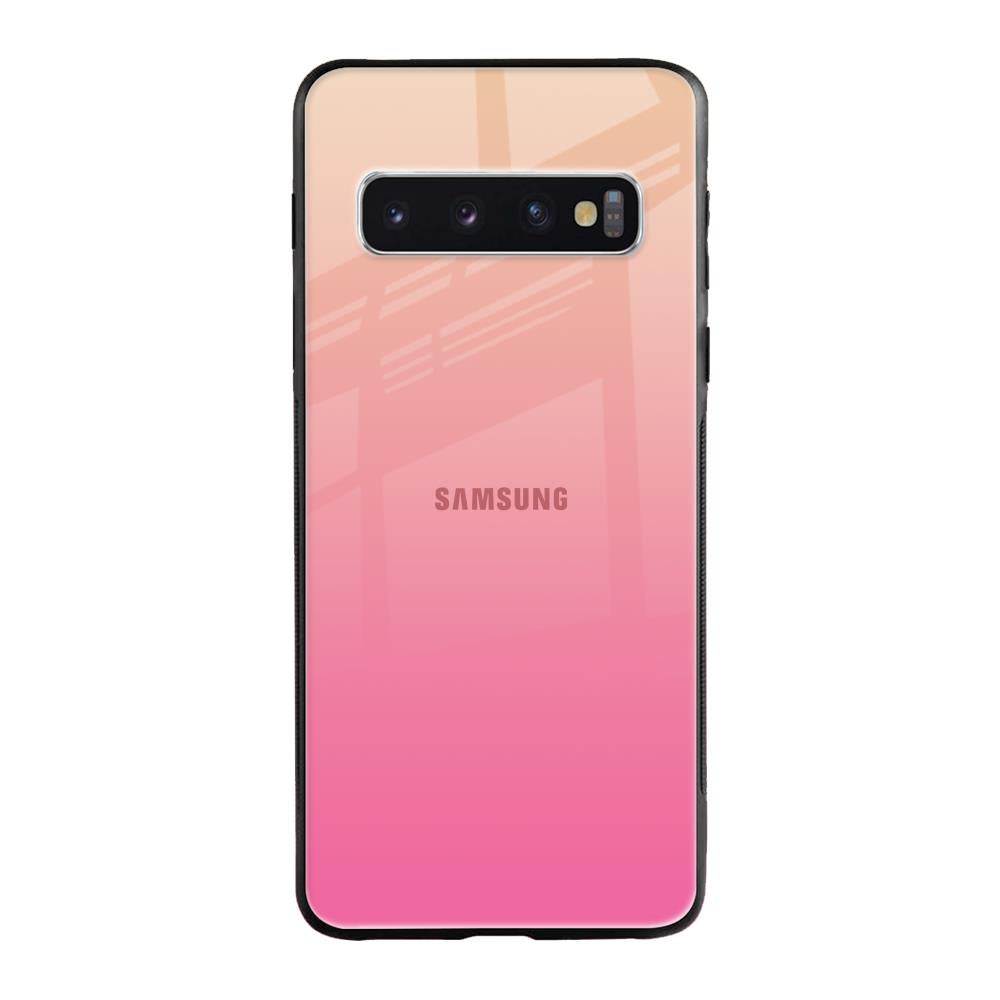 Pastel Pink Gradient Samsung Galaxy S10 Plus Glass Back Cover Online