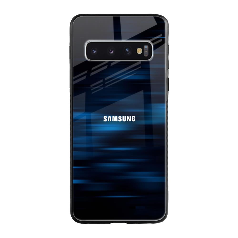 Blue Rough Abstract Samsung Galaxy S10 Plus Glass Back Cover Online