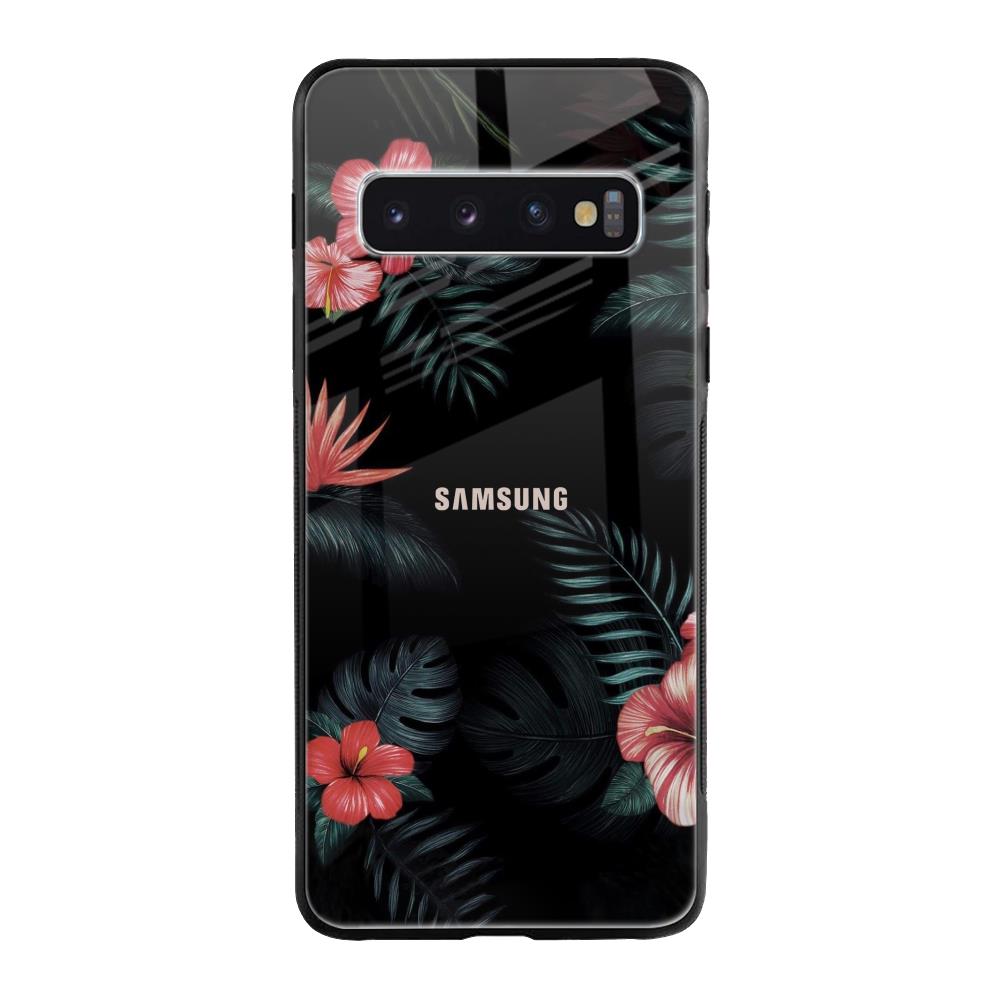 Tropical Art Flower Samsung Galaxy S10 Plus Glass Back Cover Online