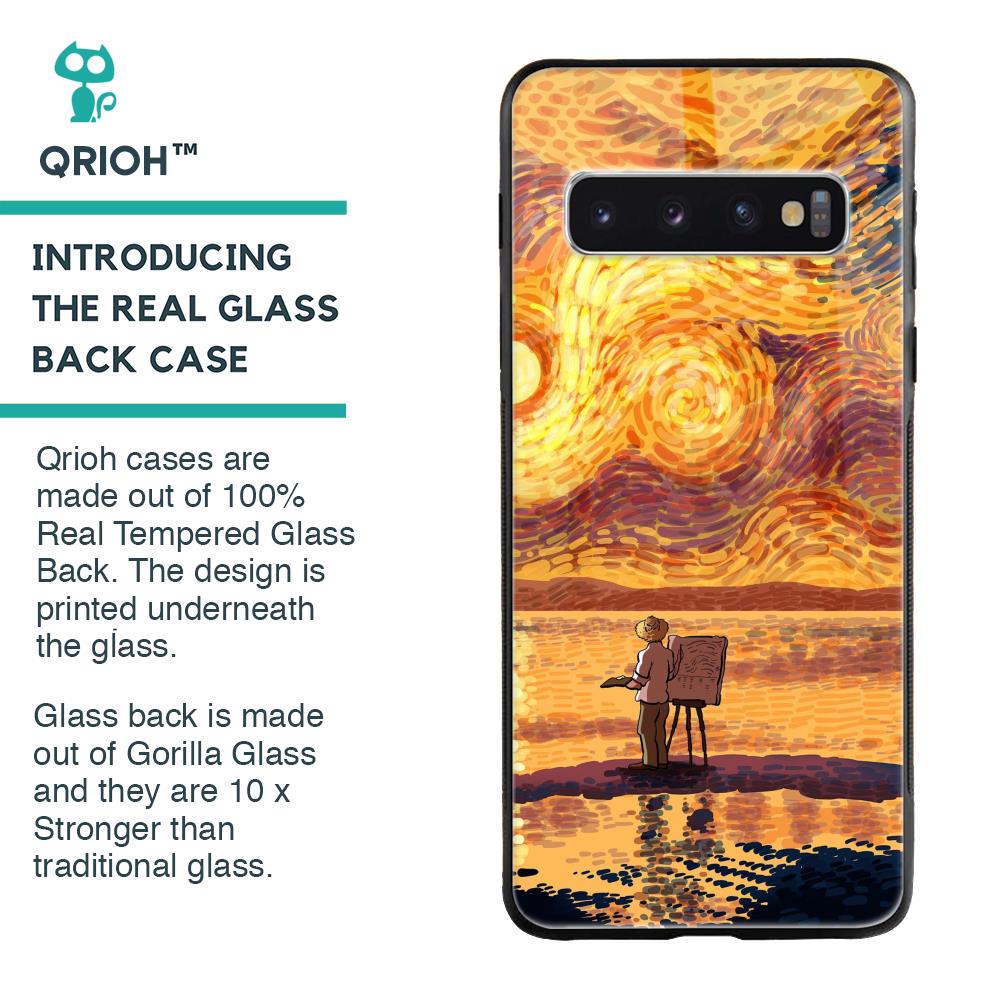 Sunset Vincent Glass Case for Samsung Galaxy S10 Plus