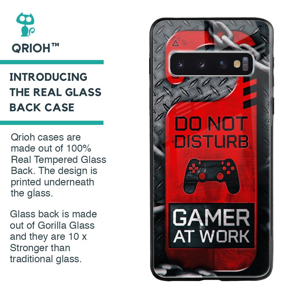 Do No Disturb Glass Case For Samsung Galaxy S10 Plus