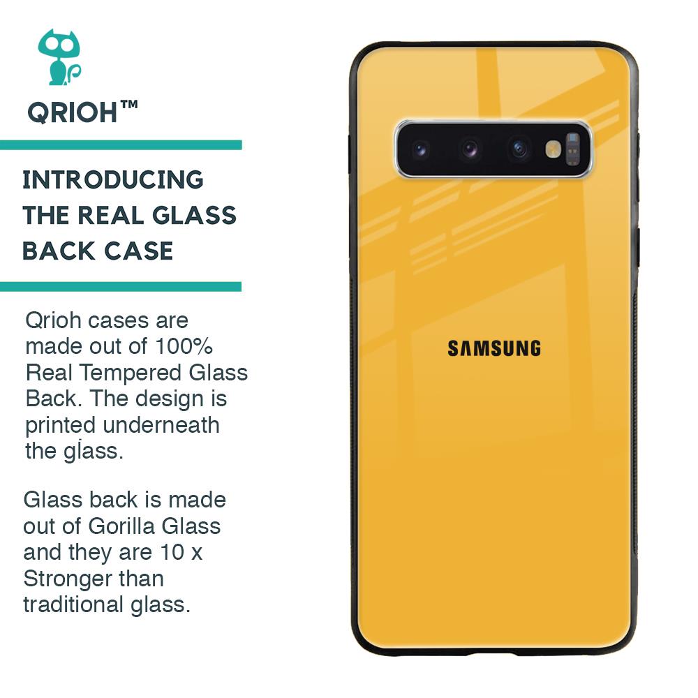 Fluorescent Yellow Glass case for Samsung Galaxy S10 Plus