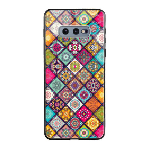 Multicolor Mandala Samsung Galaxy S10E Glass Back Cover Online