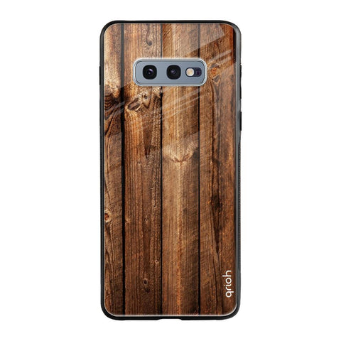 Timber Printed Samsung Galaxy S10e Glass Cases & Covers Online