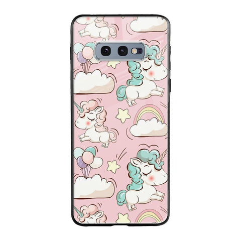 Balloon Unicorn Samsung Galaxy S10e Glass Cases & Covers Online