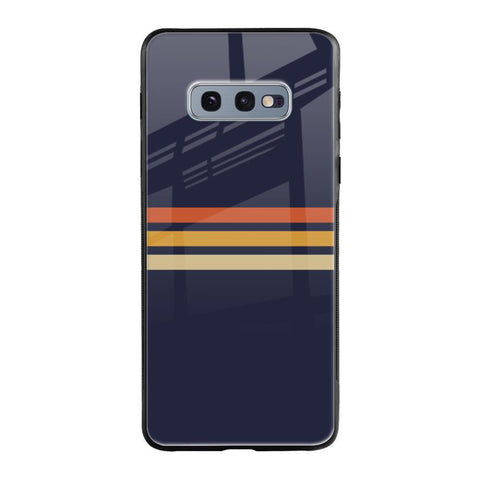 Tricolor Stripes Samsung Galaxy S10E Glass Cases & Covers Online