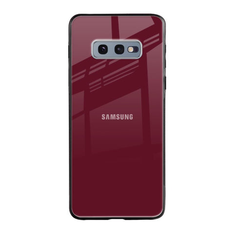 Classic Burgundy Samsung Galaxy S10E Glass Back Cover Online