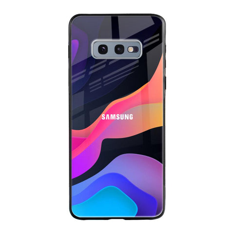 Colorful Fluid Samsung Galaxy S10E Glass Back Cover Online