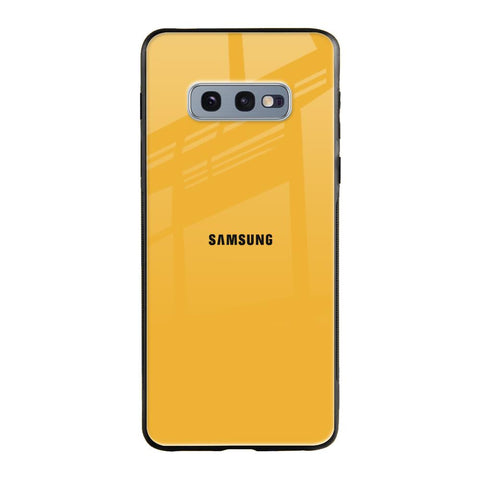 Fluorescent Yellow Samsung Galaxy S10E Glass Back Cover Online
