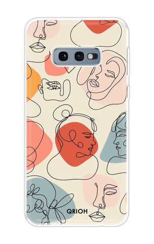 Abstract Faces Samsung Galaxy S10e Back Cover