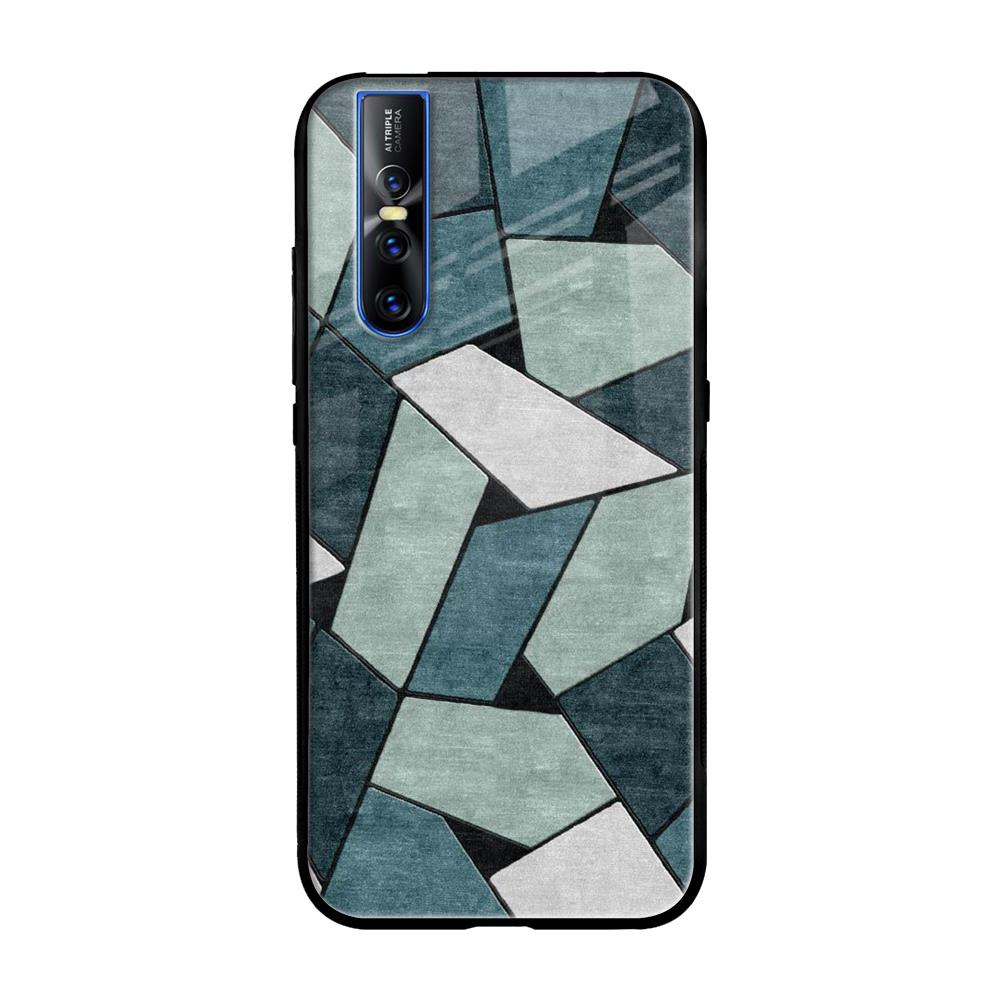 Abstact Tiles Vivo V15 Pro Glass Back Cover Online