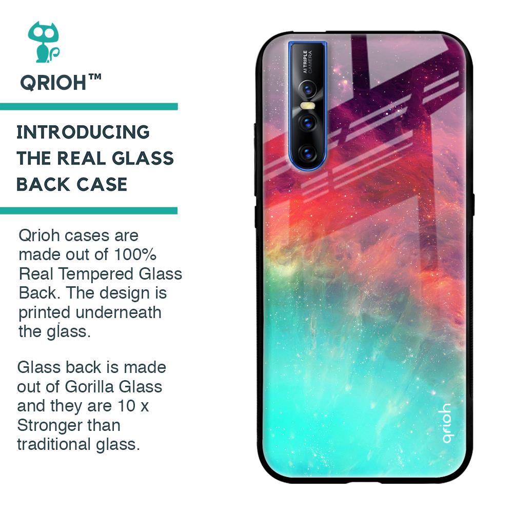 Colorful Aura Glass Case for Vivo V15 Pro