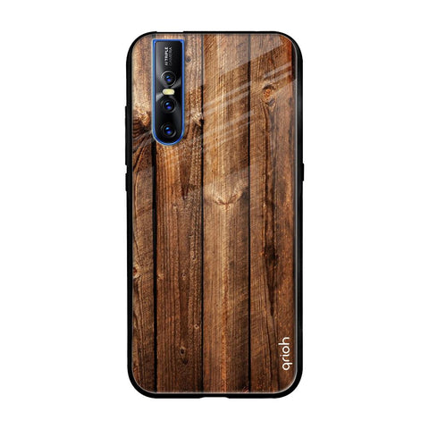 Timber Printed Vivo V15 Pro Glass Cases & Covers Online