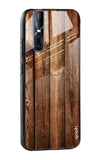 Timber Printed Glass case for Vivo V15 Pro