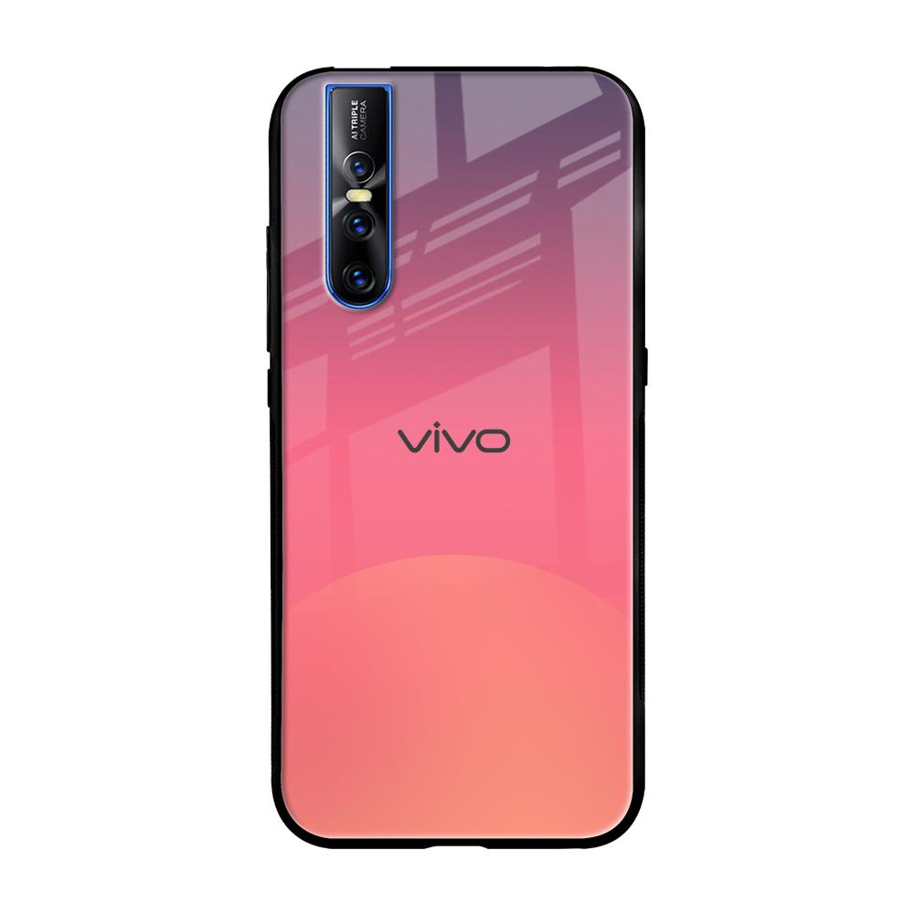 Sunset Orange Vivo V15 Pro Glass Cases & Covers Online