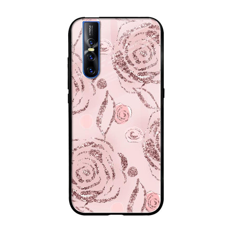 Shimmer Roses Vivo V15 Pro Glass Cases & Covers Online