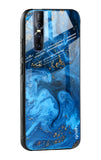 Gold Sprinkle Glass case for Vivo V15 Pro