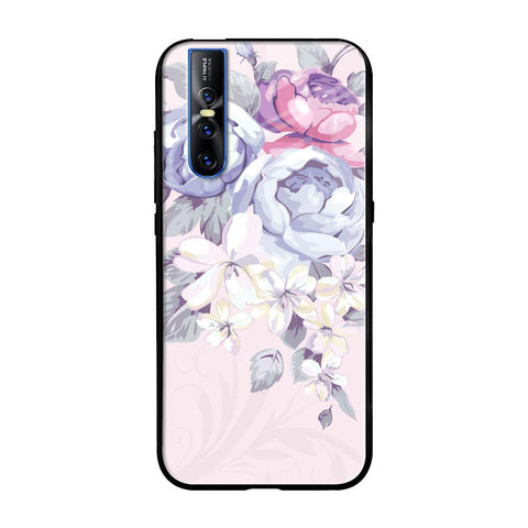 Elegant Floral Vivo V15 Pro Glass Cases & Covers Online