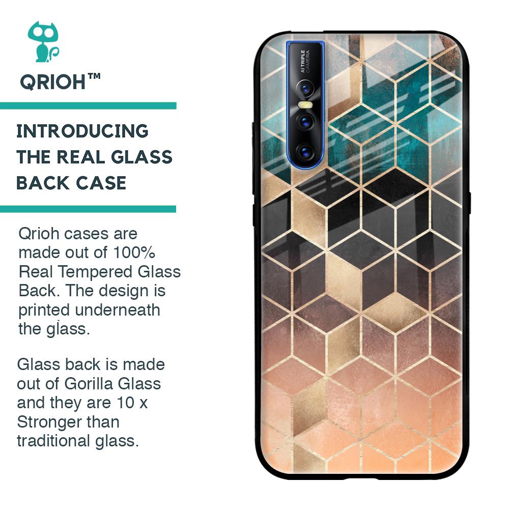 Bronze Texture Glass Case for Vivo V15 Pro