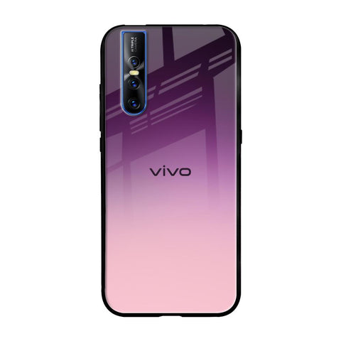 Purple Gradient Vivo V15 Pro Glass Back Cover Online
