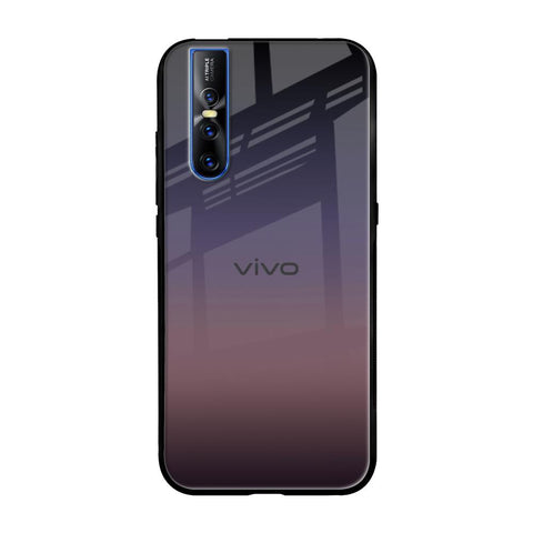 Grey Ombre Vivo V15 Pro Glass Back Cover Online