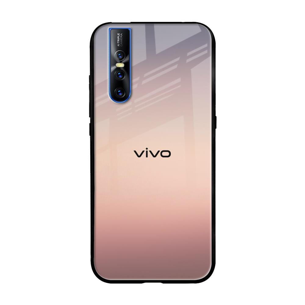 Golden Mauve Vivo V15 Pro Glass Back Cover Online