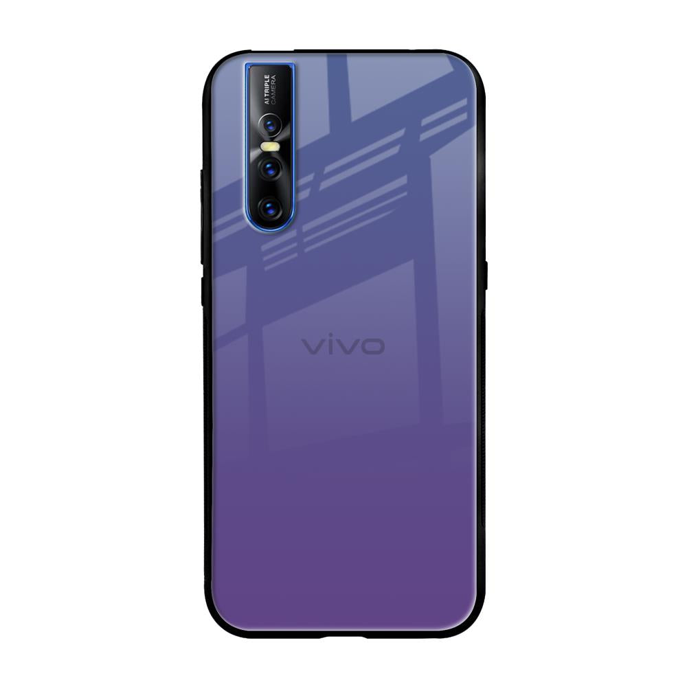 Indigo Pastel Vivo V15 Pro Glass Back Cover Online