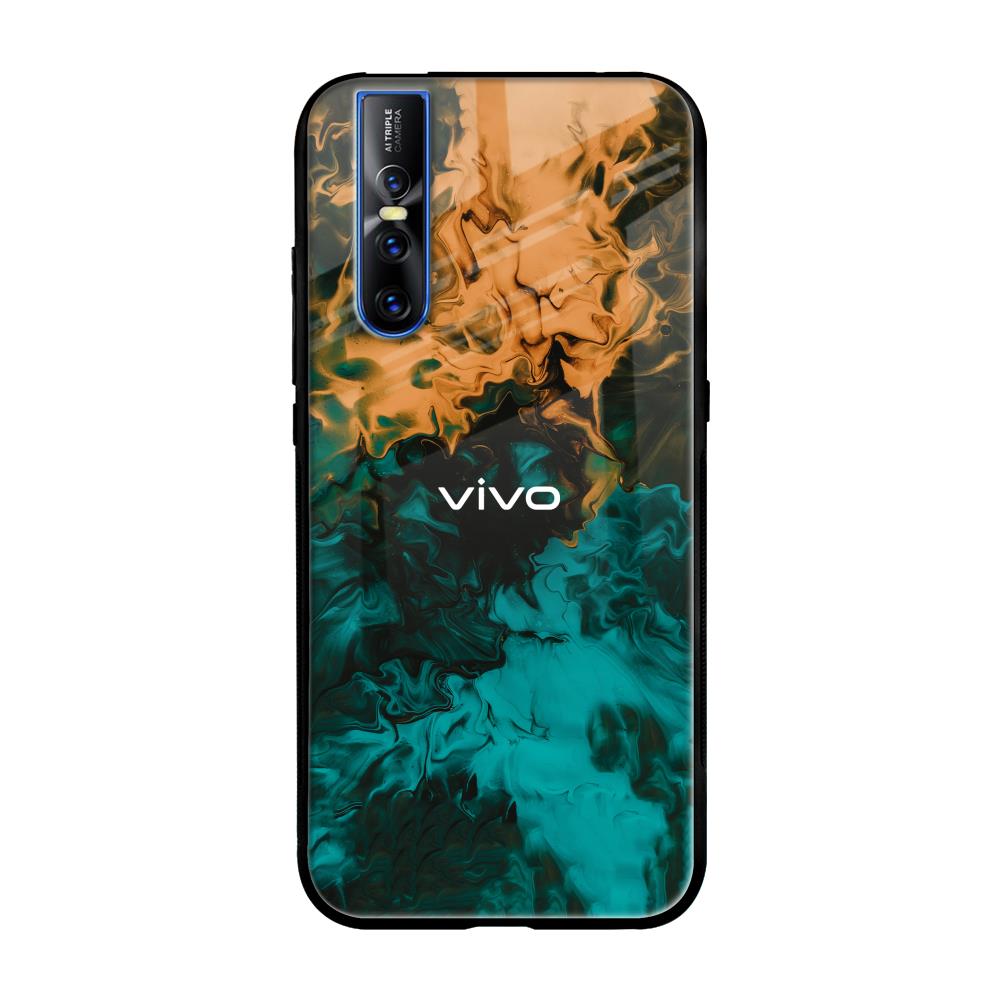 Watercolor Wave Vivo V15 Pro Glass Back Cover Online