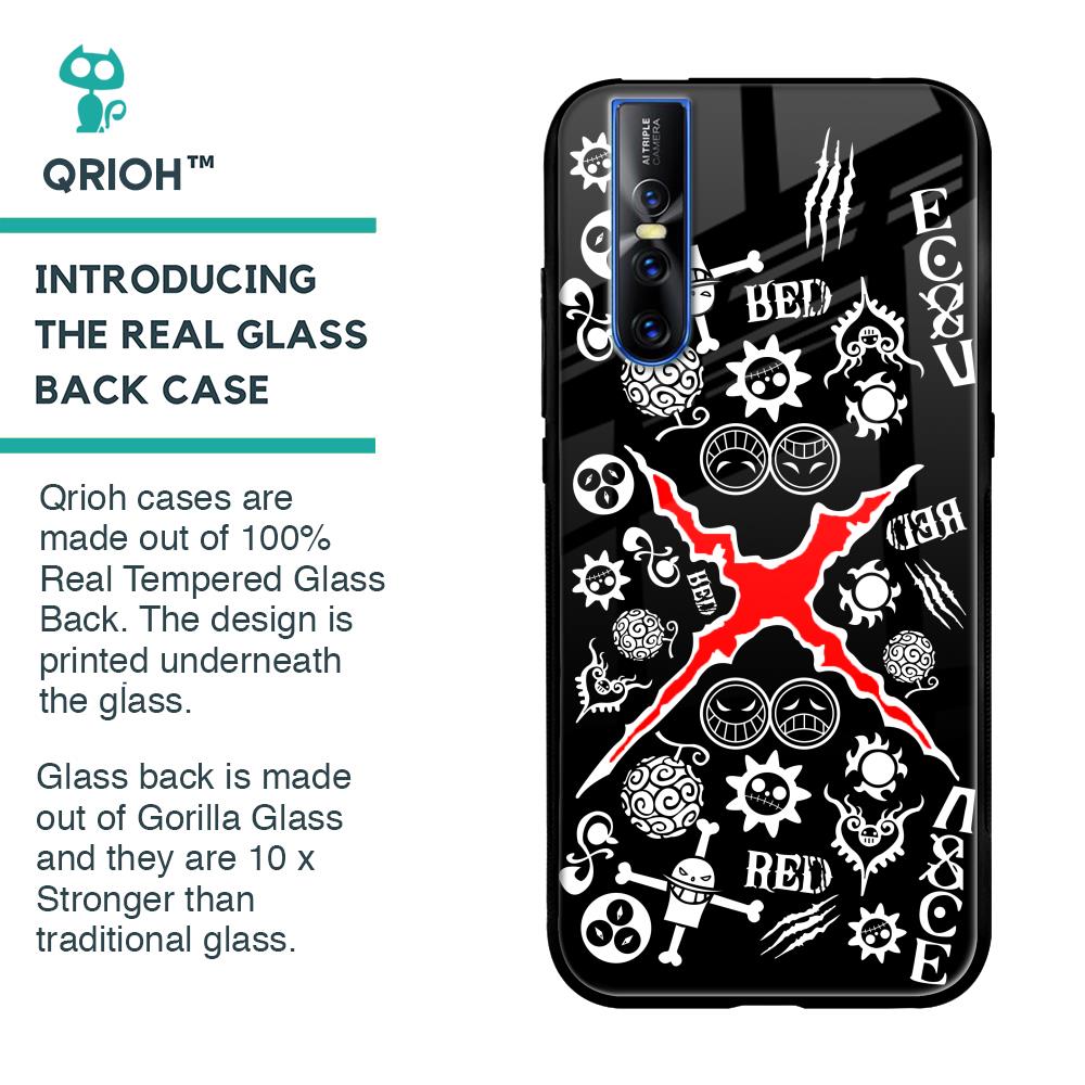 Red Zone Glass Case for Vivo V15 Pro