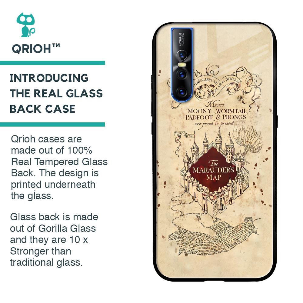 Magical Map Glass Case for Vivo V15 Pro