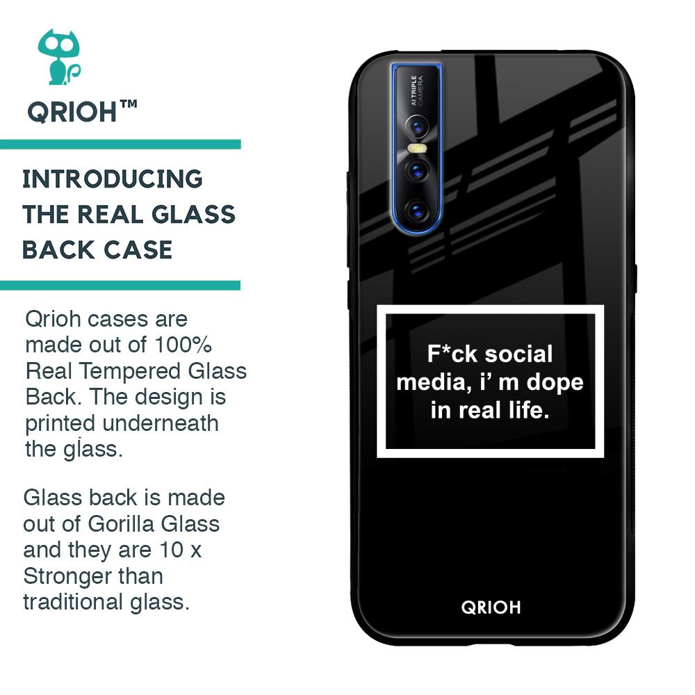 Dope In Life Glass Case for Vivo V15 Pro