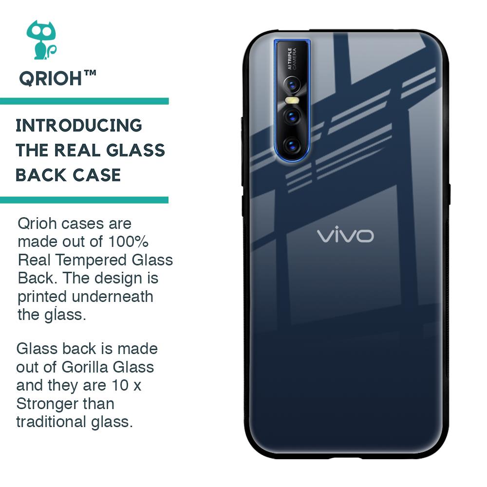 Overshadow Blue Glass Case For Vivo V15 Pro