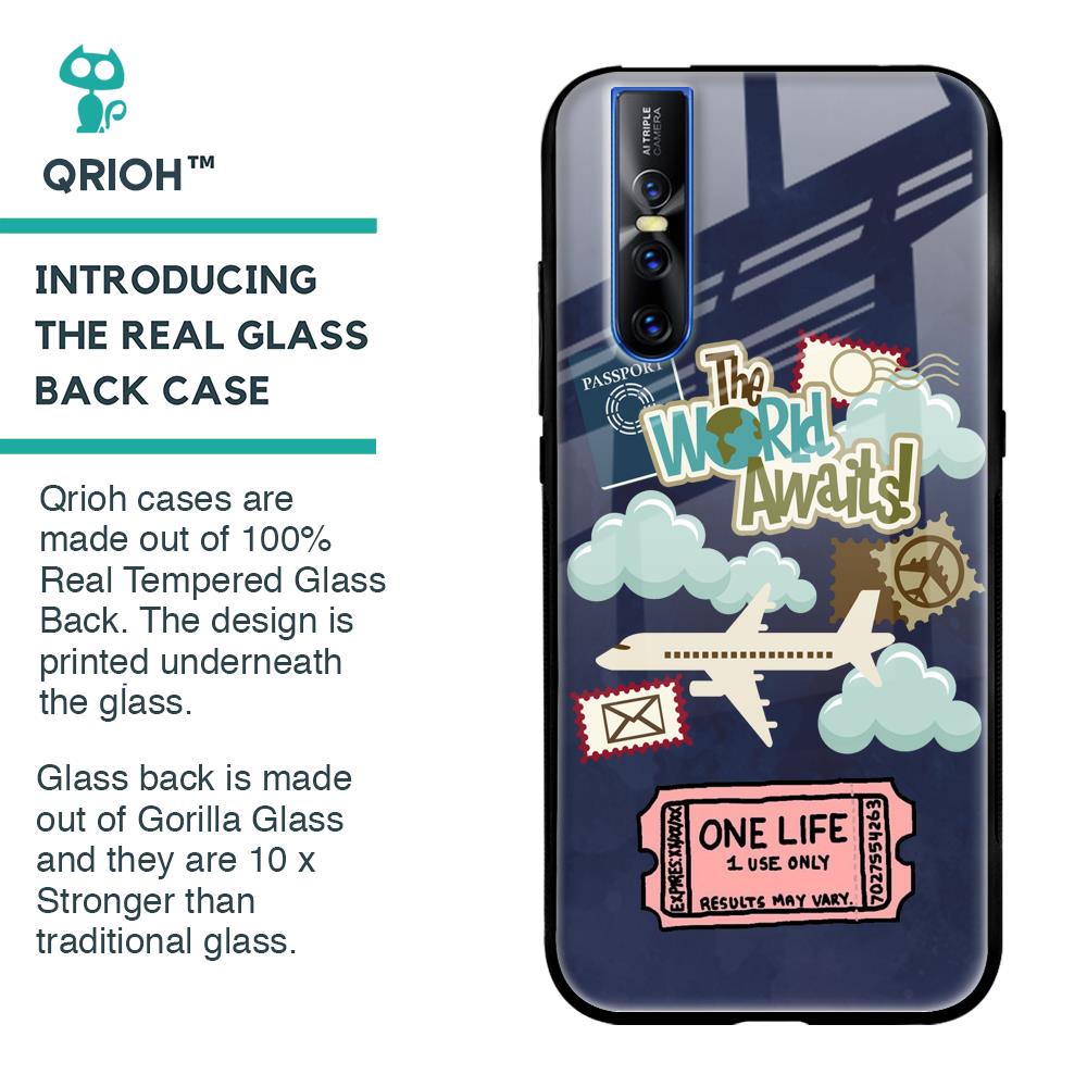 Tour The World Glass Case For Vivo V15 Pro