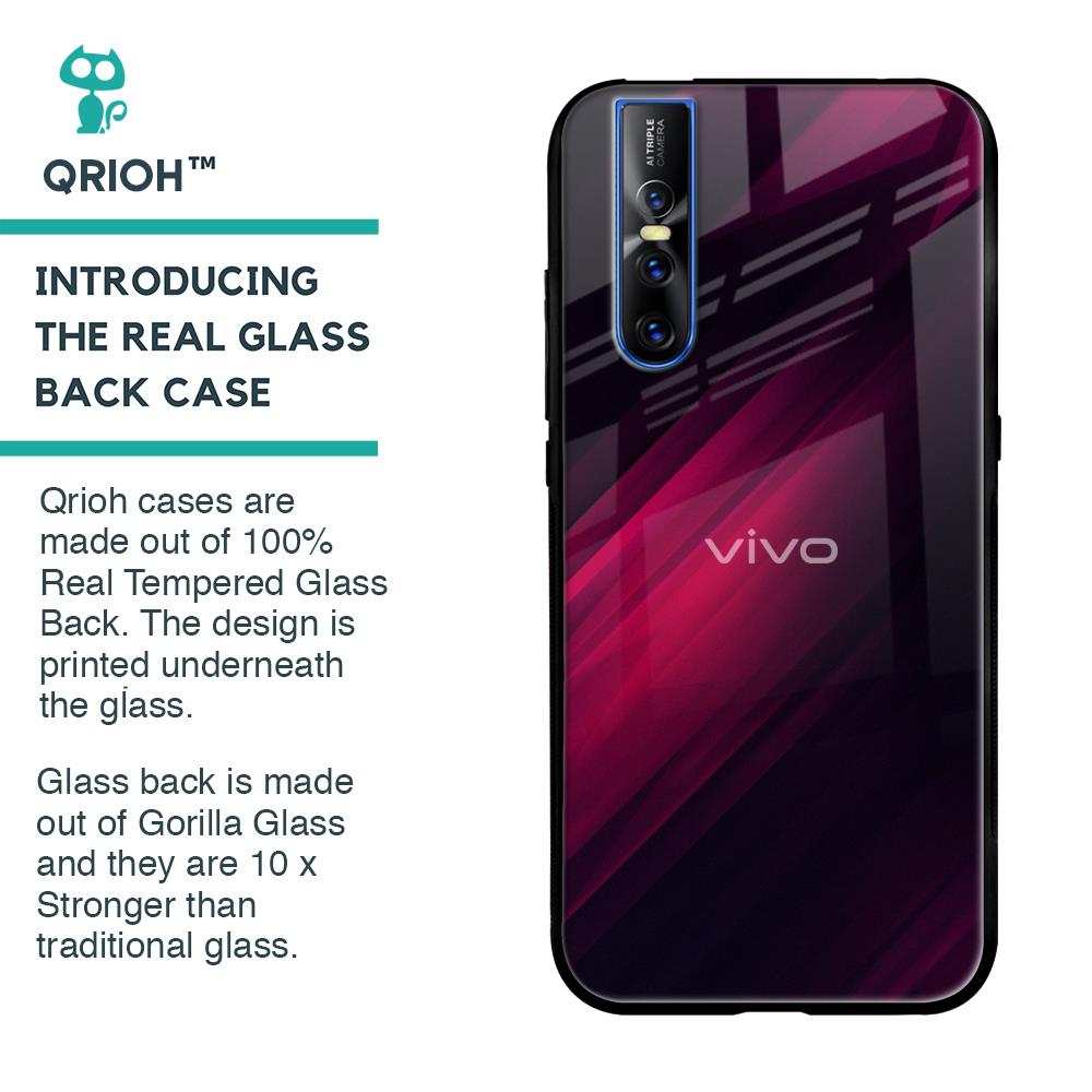 Razor Black Glass Case for Vivo V15 Pro