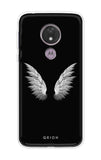 White Angel Wings Motorola Moto G7 Power Back Cover