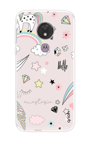 Unicorn Doodle Motorola Moto G7 Power Back Cover