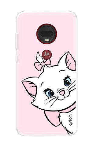 Cute Kitty Motorola Moto G7 Plus Back Cover