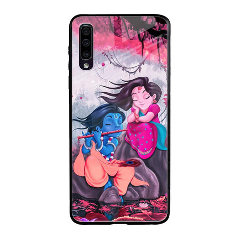 Radha Krishna Art Samsung Galaxy A50 Glass Back Cover Online