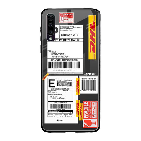 Cool Barcode Label Samsung Galaxy A50 Glass Back Cover Online