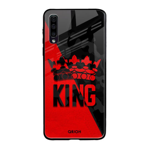 I Am A King Samsung Galaxy A50 Glass Back Cover Online