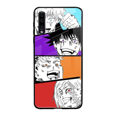 Anime Sketch Samsung Galaxy A50 Glass Back Cover Online