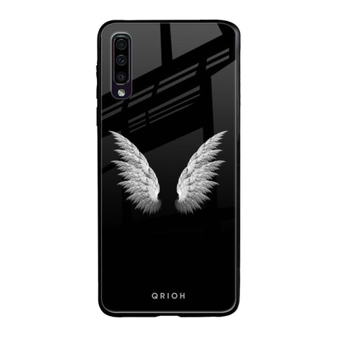White Angel Wings Samsung Galaxy A50 Glass Back Cover Online