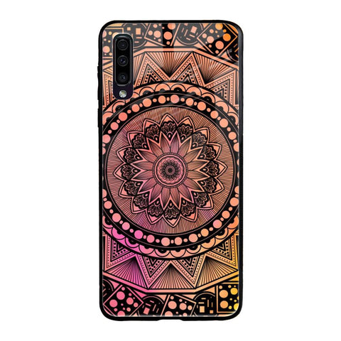 Floral Mandala Samsung Galaxy A50 Glass Back Cover Online