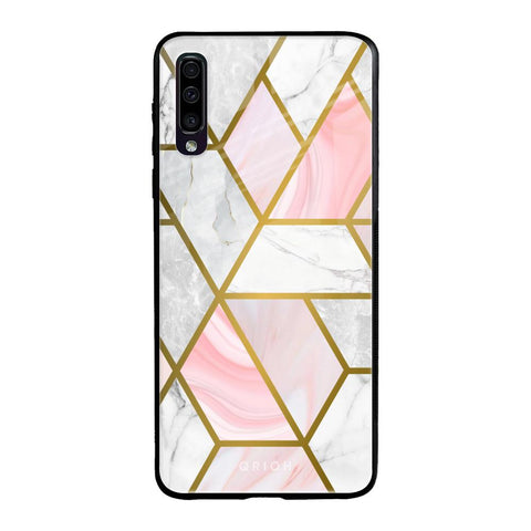 Geometrical Marble Samsung Galaxy A50 Glass Back Cover Online
