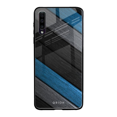 Multicolor Wooden Effect Samsung Galaxy A50 Glass Back Cover Online