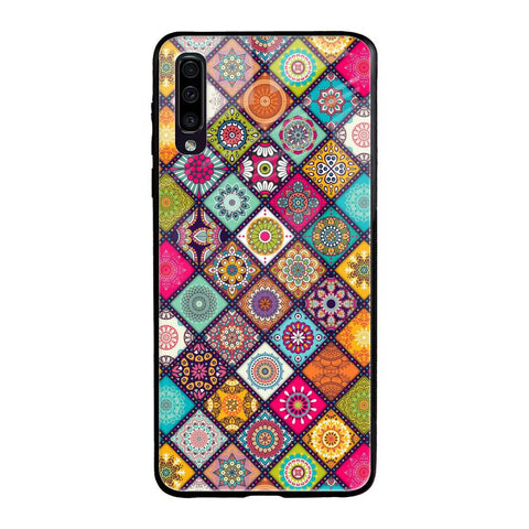 Multicolor Mandala Samsung Galaxy A50 Glass Back Cover Online