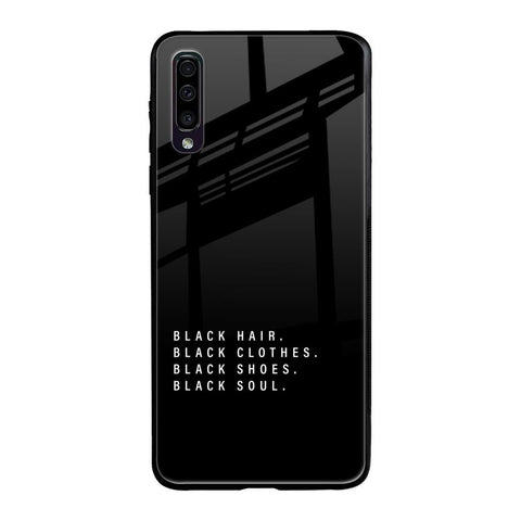 Black Soul Samsung Galaxy A50 Glass Back Cover Online