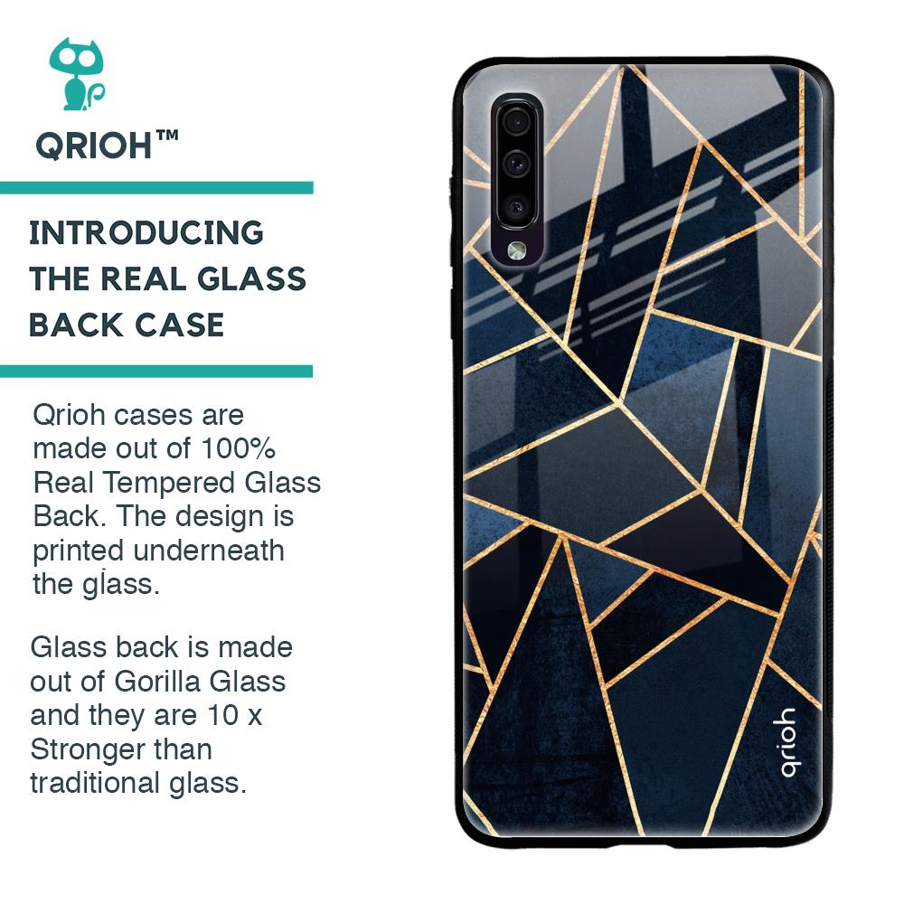 Abstract Tiles Glass case for Samsung Galaxy A50